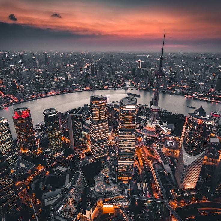 City skyline in Düsseldorf, Germany